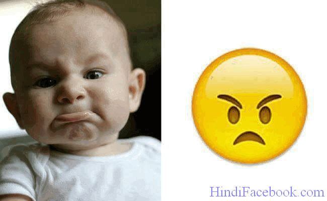 Real Baby Emoticons- Angry baby