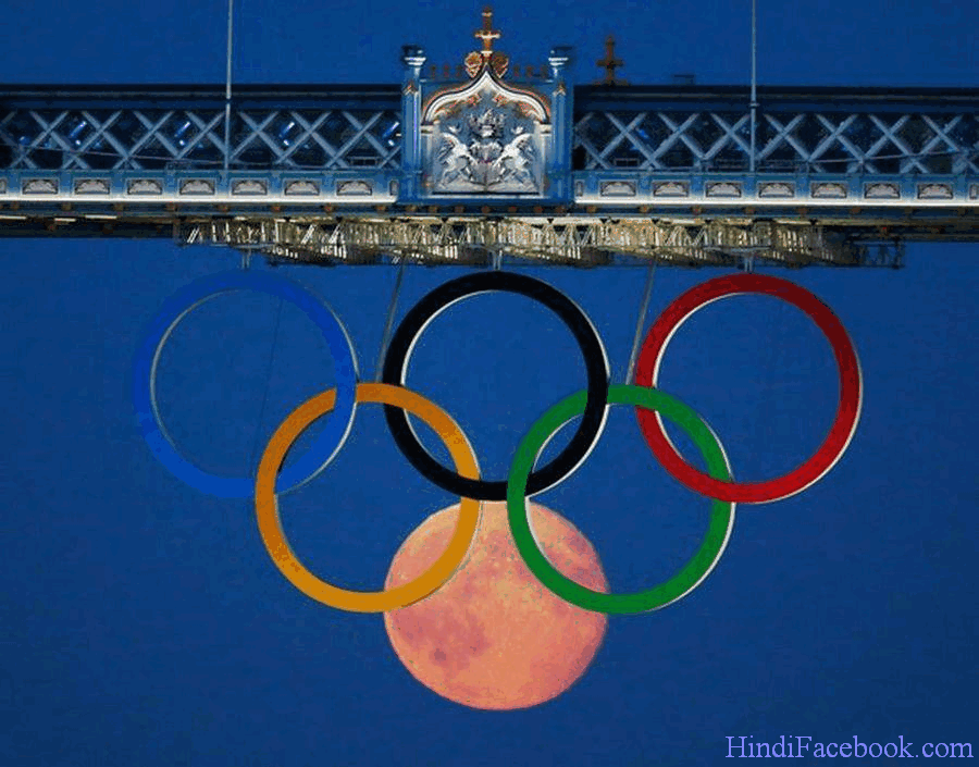 Amazing photo – Moon with Olympics Logo