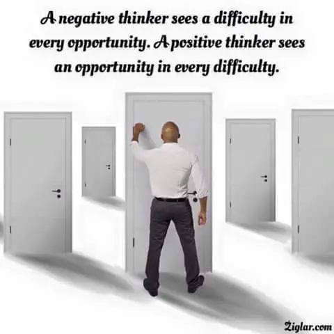 English Quotes – A negative thinker