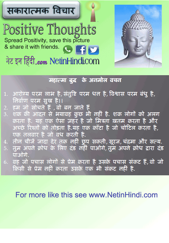 Buddha Quotes in Hindi बुद्ध के अनमोल वचन