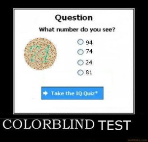 Facebook Puzzle - colorblind test 