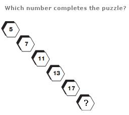 facebook puzzle – Which Number completes
