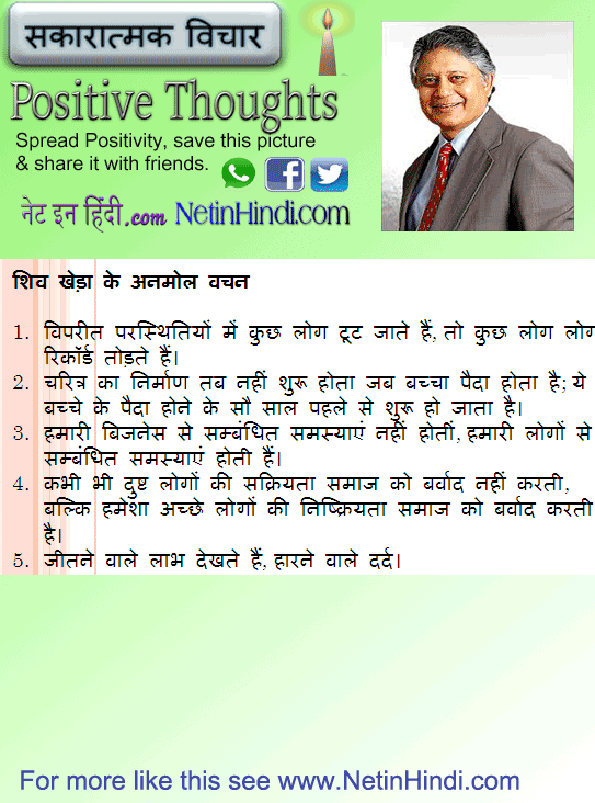 Shiv khera quotes in Hindi