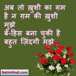 Khushi facebook status, Khushi facebook poetry, hindi Khushi status, status in hindi for Khushi अब तो ख़ुशी का ग़म है न ग़म की ख़ुशी मुझे  बे-हिस बना चुकी है बहुत ज़िंदगी मुझे  ~Shakeel Badayuni